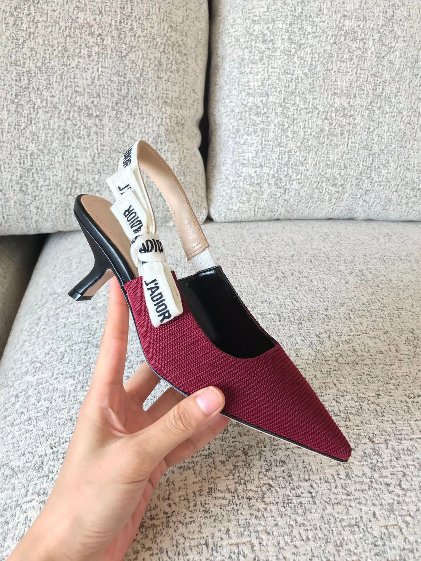 coco-- embroidery Heel height1cm  6.5cm  9.5cm slingback 2colour item : B-X024B25140-2